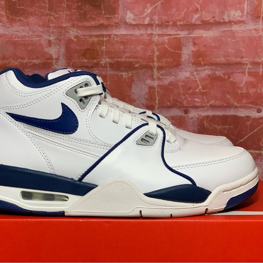 NIKE AIR FLIGHT 89 DARK ROYAL BLUE WHITE MEN'S BASKETBALL SHOES MULTI SIZE NEW